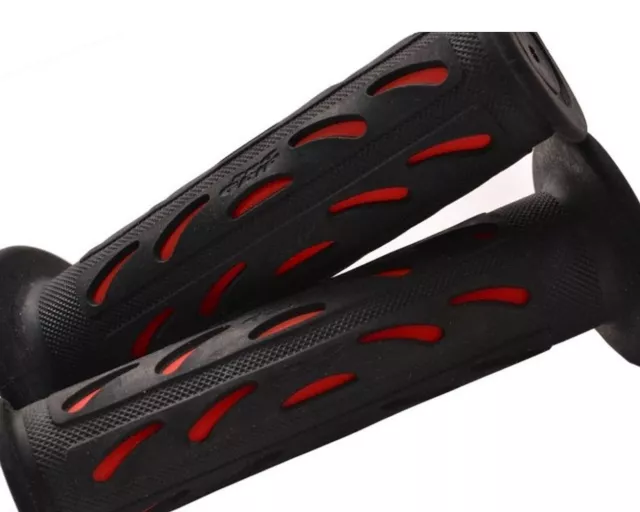 Poignées de guidon PROGRIP New-Style, noir / rouge