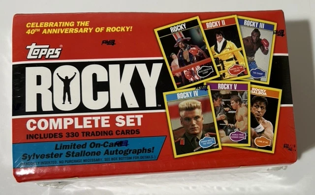 2016 Topps Rocky Complete Factory Sealed 330-Card Set – Includes Chance At Stallone Auto