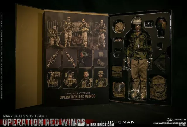 DAMTOYS 78084 1/6 Operation Red Wings NAVY SEALS SDV TEAM 1 Corpsman Action Figu