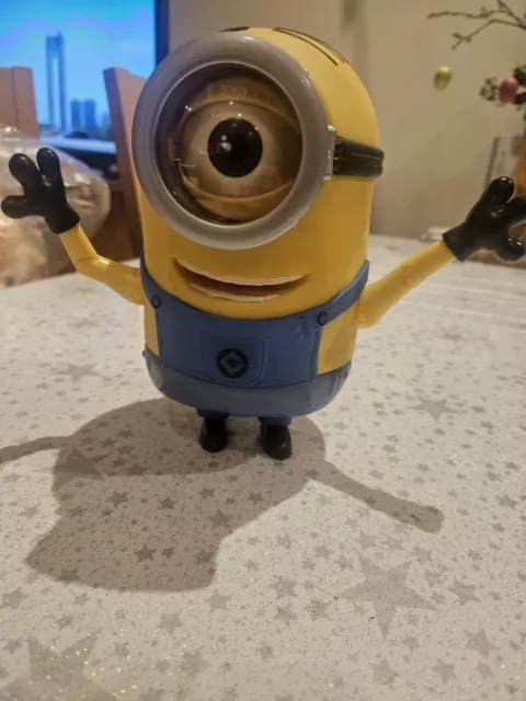 DESPICABLE ME MINIONS Talking 8" STUART MINION Action Figure Toy (THINKWAY/2/3)