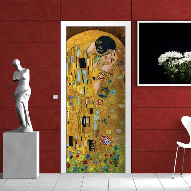 Decorazione adesiva Porta Bacio sticker lavabile pvc varie misure