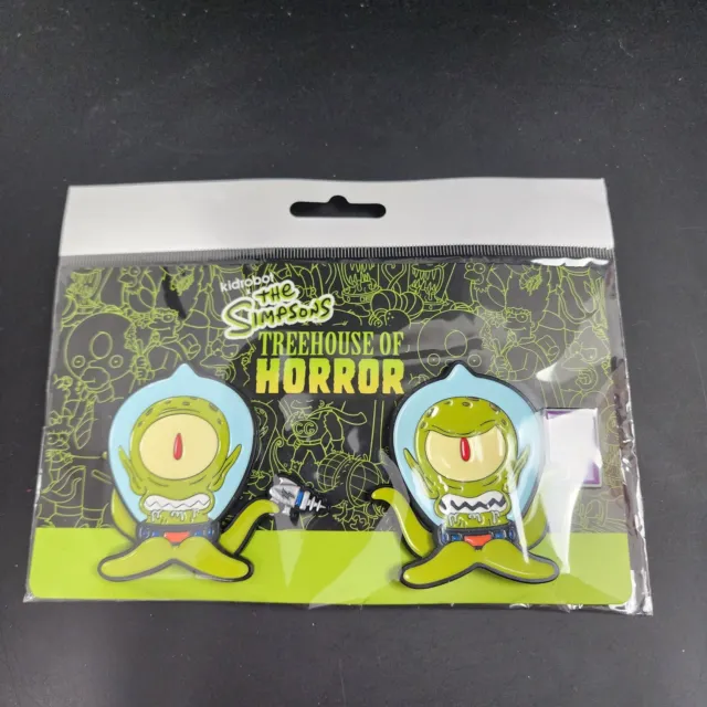 The Simpsons Treehouse of Horror Kang & Kodos Aliens Enamel Pin Set Kidrobot