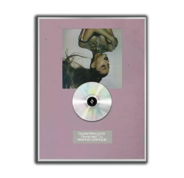 Ariana Grande Poster, thank u next, GOLD/PLATINIUM CD, gerahmtes Poster, WallArt 2