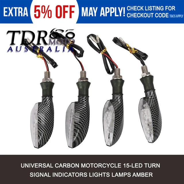 4x Carbon LED Signal Light Indicators 4 Triumph Speed Triple R 1050