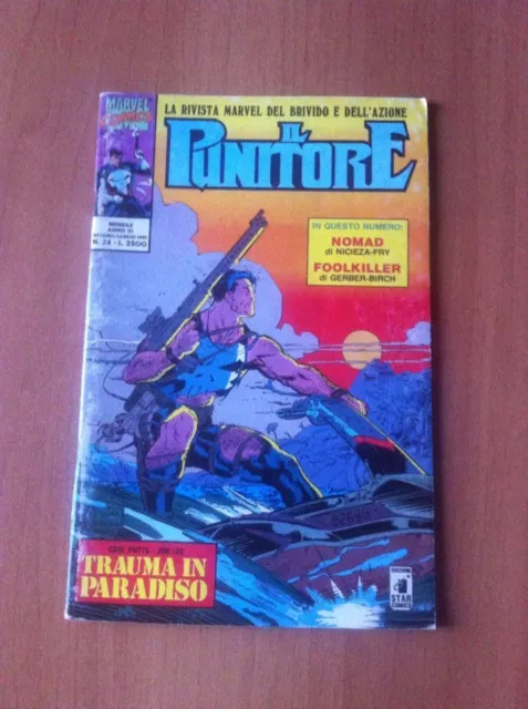 IL PUNITORE nr 24 STAR COMICS 1991  MARVEL NOMAD FOOLKILLER PUNISHER