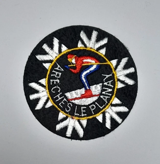 Écusson Tissu Patch Ski - Le Grand Mont Arêches 1080m - SK2206 - Suisse