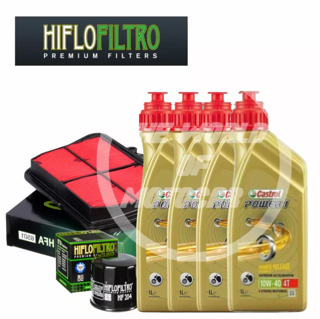 Kit tagliando Castrol 10W40 filtro olio aria Triumph Tiger 800 XC XR