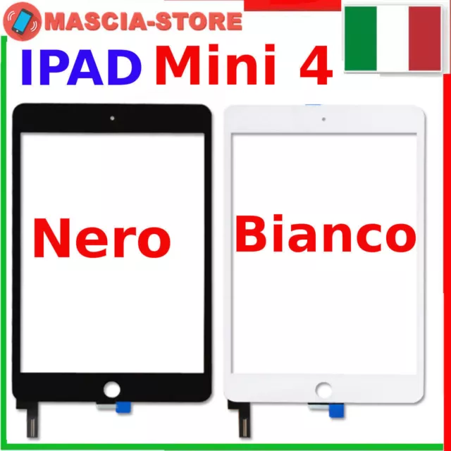 TOUCH SCREEN Vetro IPAD MINI 4 A1538 A1550 Schermo Per Display CONNETTORE IC