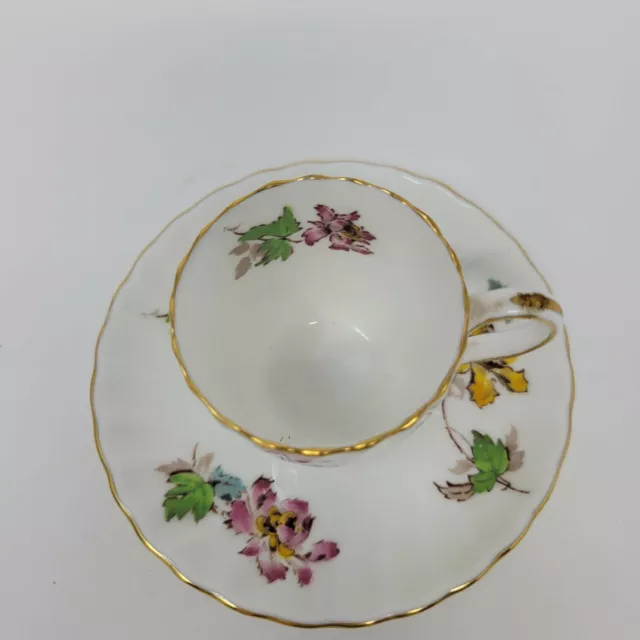 MINTON Bone China Vermont #S-365 Vintage Demitasse Cup & Saucer EUC England 3