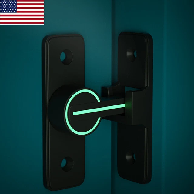 Barn Door Lock Heavy Duty Sliding Barn Door Latch Lock 90 Degree Gate Latch USA