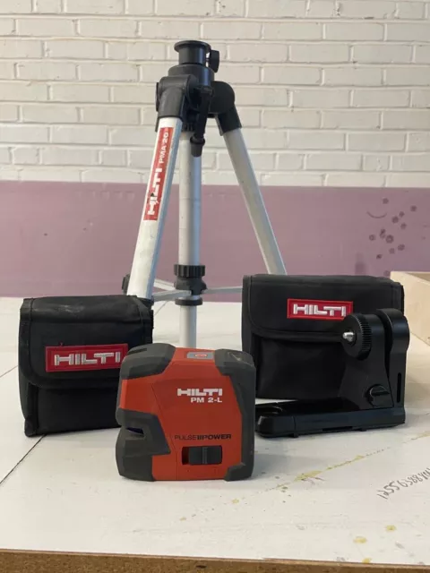 HILTI Laser Level Set PM 2-L (Red) with Tripod and Magnetic Mount