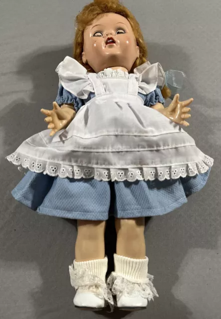 Vintage Ideal 1950's Saucy Walker Doll W16 with Braids @READ@ Parts Or Repair