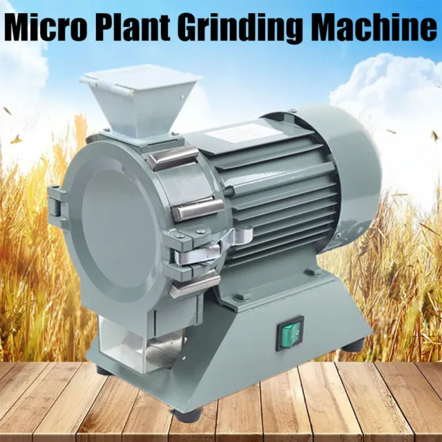 Electric Spice Mill Grinder 1400RPM Micro Plant Grinding Machine Mill Plant Tool