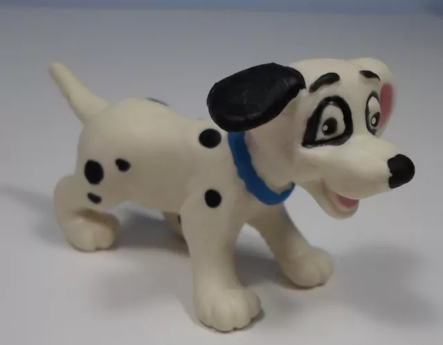 Disney Vtg 101 Dalmatians 2.5'' Patch Pvc Figure Bully Bullyland Hand-Painted