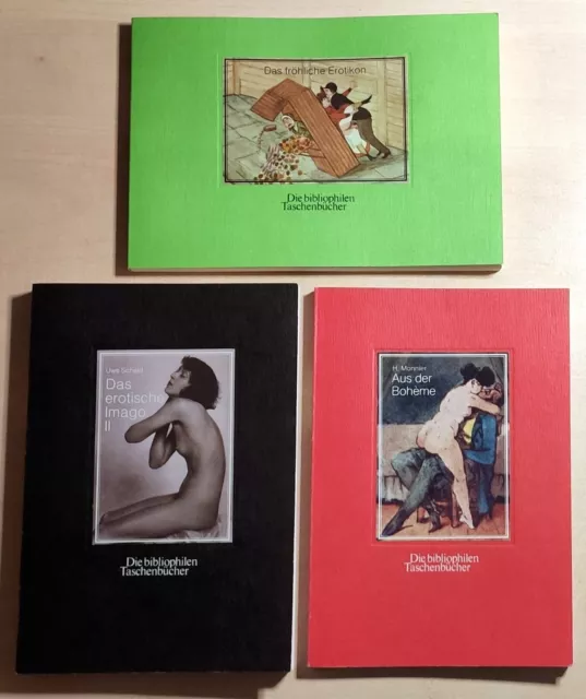 Erotik-Konvolut++3 x Die bibliophilen Taschenbücher++DAS EROTISCHE IMAGO II u.a.