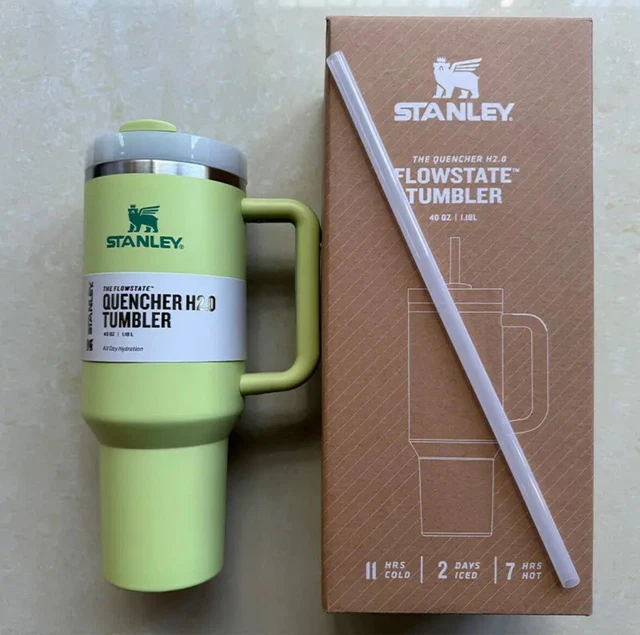 STANLEY ADVENTURE QUENCHER 40 OZ Travel Tumbler / Straw Cup Bay Leaf