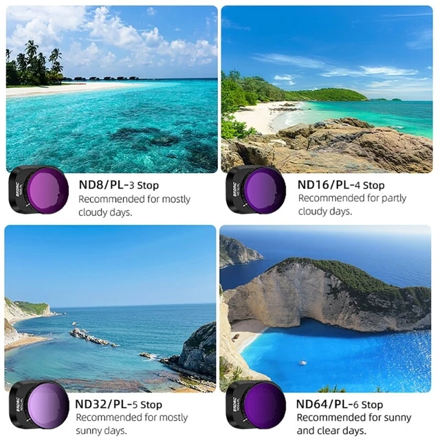 For Mini 4 Pro ND Filters Set ND 8PL 16PL 32PL 64PL CPL UV Drones Camera Lens