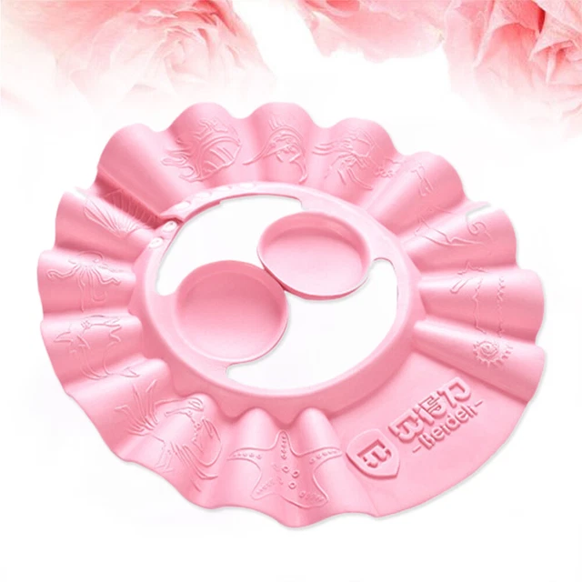 Gorra para lavar el cabello niños pequeños champú baño sombrero pestaña protección para el oído