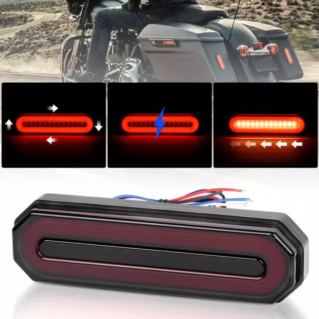 2X Rear Tail Light Bar 45 LED Halo Dynamic Flowing Indicator Stop Brake 12V 24V