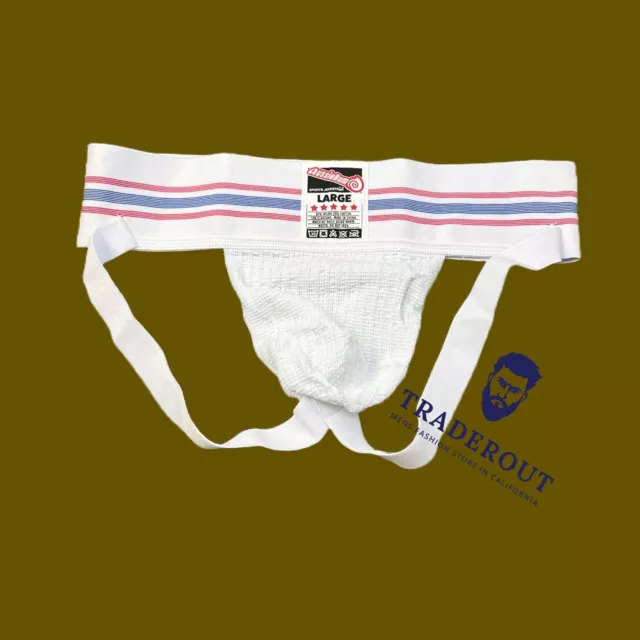 H.E.Arts USA FLAG custom print McDavid Men white athletic jockstrap  underwear