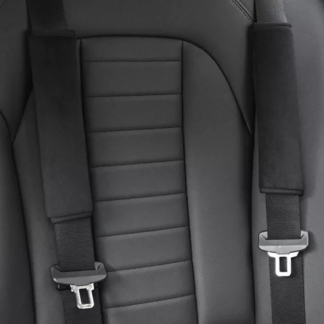 2pcs Car Seat Belt Pad Shoulder Protection SUV Truck Safety Black For Adults