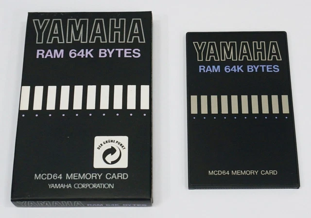 YAMAHA MCD64 RAM 64K Bytes Memory Card $49.99 - PicClick