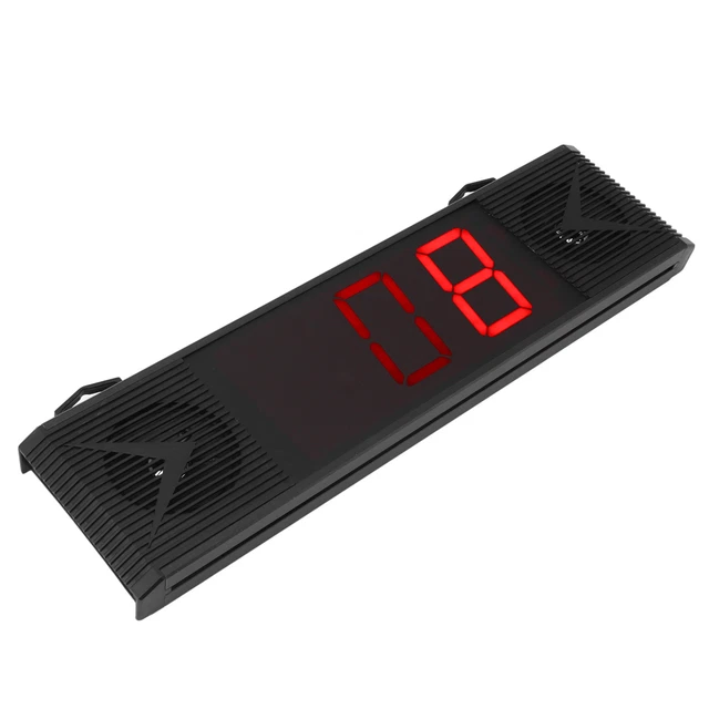 (US Plug)Queue Calling System Loud Speaker Screen Display 3 Digits Easy Opera LT