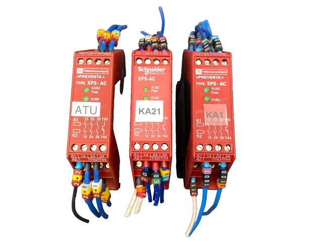 Schneider XPSAC5121 Safety Relay – XPSUAF13AP, XPS-AF5130, 24V DC, 2NO/2NC Schneider XPSAC5121P Safety Relay