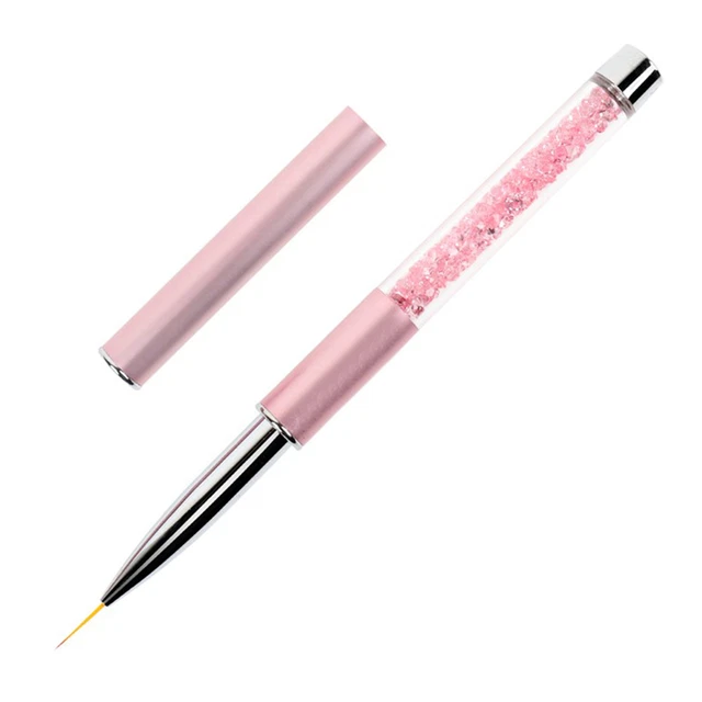 Cepillo de uñas punta de lápiz cabeza manicura talla cepillo de uñas profesional mano