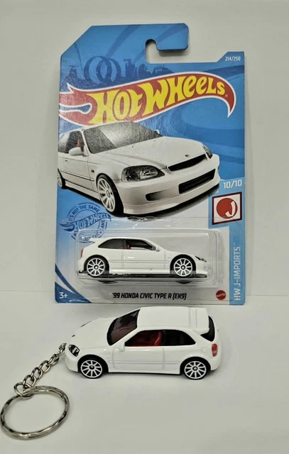 Heissräder 1999 Honda Civic Typ R Ek9 Schlüsselanhänger Kostenloser Versand