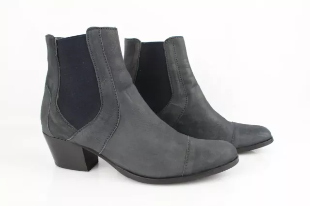 REQINS Bottines Boots Cuir Bleu Foncé T 38 Très bon état