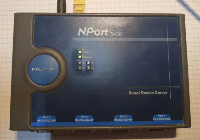 Moxa - NPort5450-T - Serveur pour périphériques série 4 ports RS232/RS422/RS485 