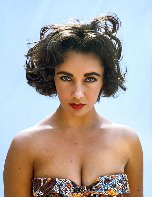 1956 Elizabeth Taylor Actress Female Model Publicity Photo 8.5x11 Print