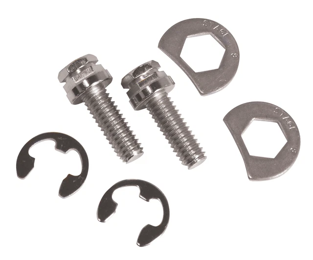 EXHAUST RETAINING KIT FOR SHOVELHEAD 1966/1984, Stainless bolts and