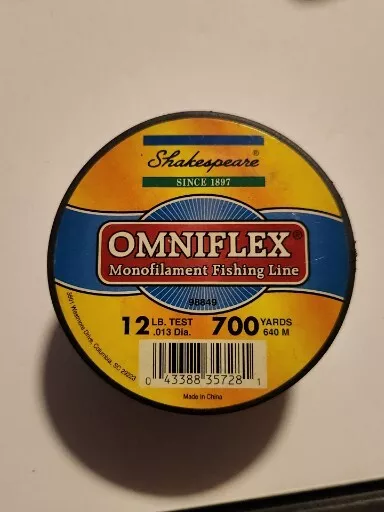 2 OmniFlex 700yds Each 4lb Monofilament Fishing Line .008 Dia