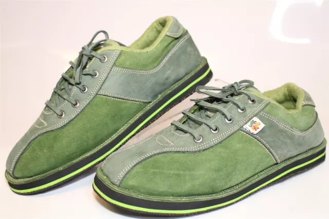 NEW Sole Rebels Ethiopia Made Mens 27.5 CM 9.5 US Green Canvas/Leather Sneakers