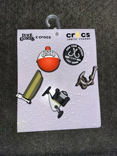 LUKE COMBS X Crocs “Jibbitz” Shoe Charms- Country Inspired Fishing Themed  $19.99 - PicClick