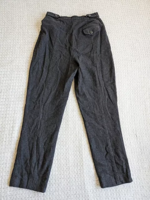 Barney's New York Pants Women 8 Gray Wool Stretch Trousers Fit 26x25 2