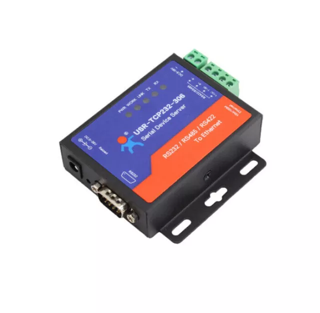 USR-TCP232-306 Ethernet Converters RS422/RS232/RS485 Serial to Ethernet DNS DHCP