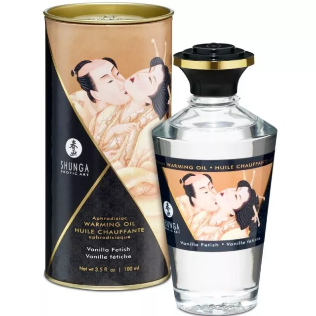 Shunga - Fetisch Vanille-Geschmack Wärmeeffekt-Massageöl 100 Ml