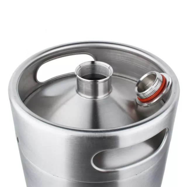 10L Stainless Steel Large Beer Holder Bottle Container For Wine Brew Pot New UK