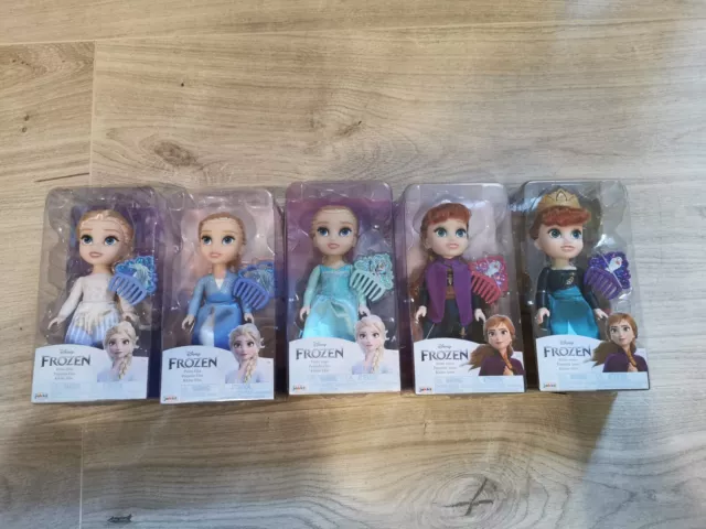 Disney Frozen Petite Anna & Elsa Toddler Dolls, new in boxes. Come Play With Me.