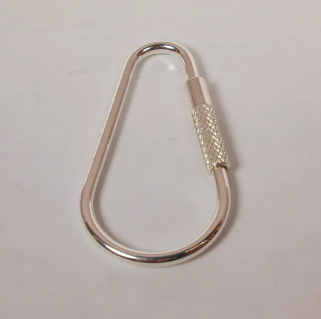 Sterling Silver .925 Teardrop Key Ring Key Chain Made in the USA Free U.S. Ship