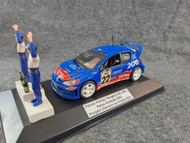 PEUGEOT 206 WRC PRESENTATION CAR 1998 Gris VITESSE SKM99001 1:43 de