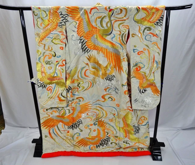 Japanese Kimono Uchikake  Wedding Pure Silk  japan　009
