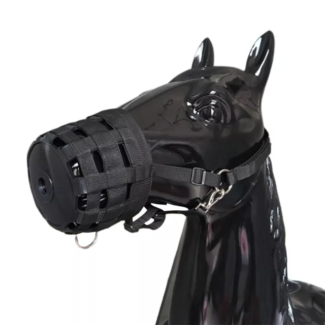 Horse Grazing Muzzle Comfort Lined Heavy Duty Waffle Nylon Equestrian Equipm(01