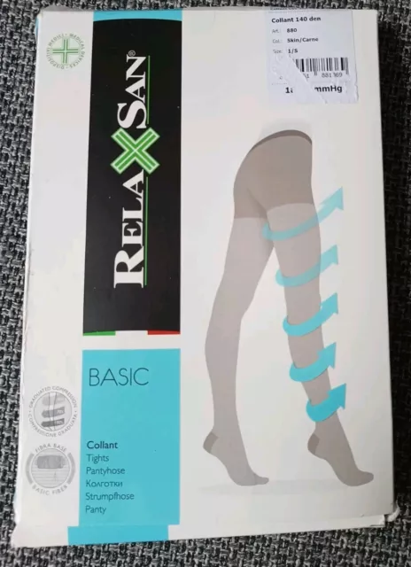 RelaxSan Basic 880 Tights 140 Denier Graduated Compression 18-22 Mmhg Size 1/S