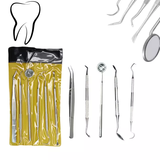 Zahnarzt Instrumente Zahnarzt Besteck Dental Set Zahnpflege 6er Set Zahnsonde De