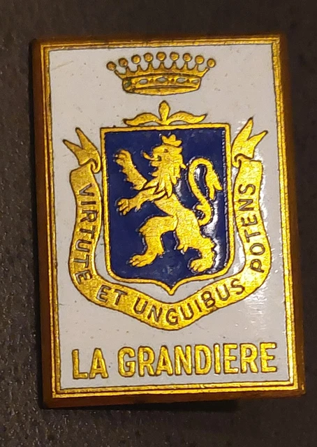 IN9715 - INSIGNE La GAZELLE, Aviso Dragueur, pastille ronde