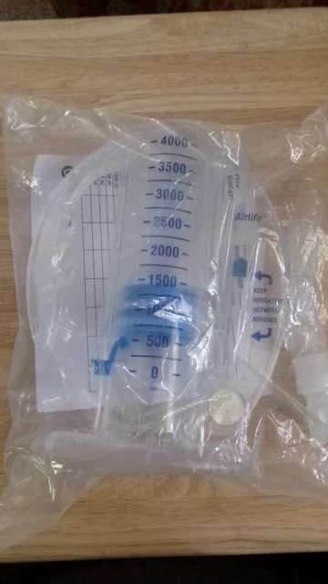 Airlife Spirometer 4000 Ml One-Way Valve New Sealed